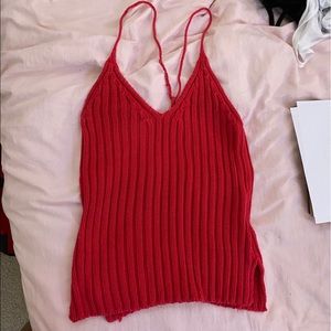 vintage knit tank top